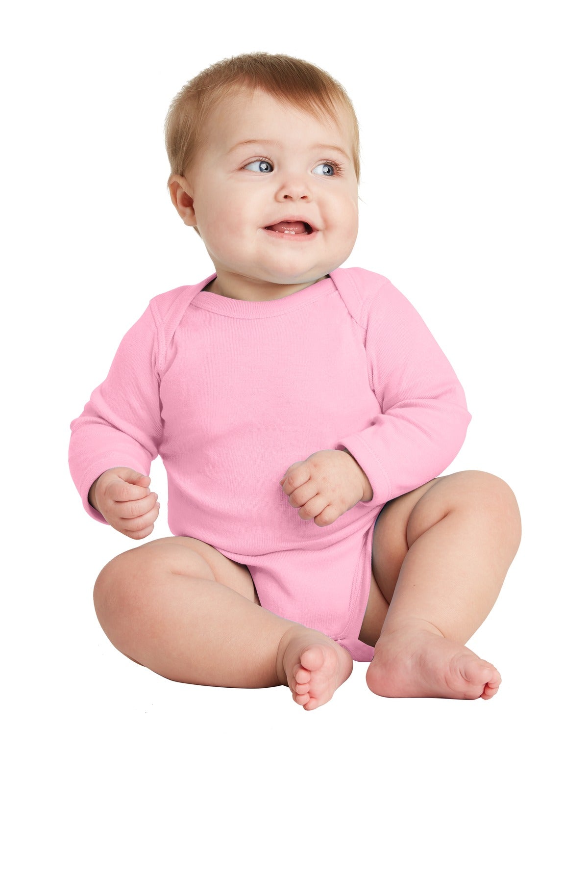Rabbit Skins™ Infant Long Sleeve Baby Rib Bodysuit. RS4411