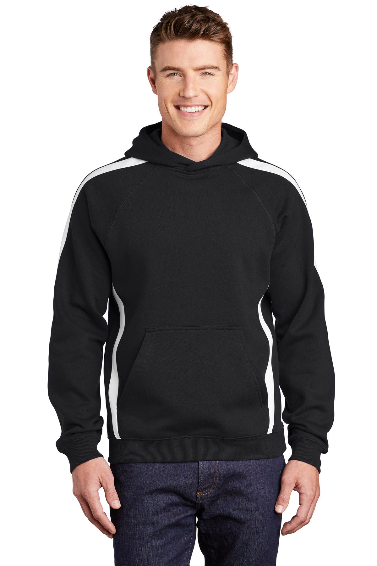 Sport-Tek® Sleeve Stripe Pullover Hooded Sweatshirt. ST265