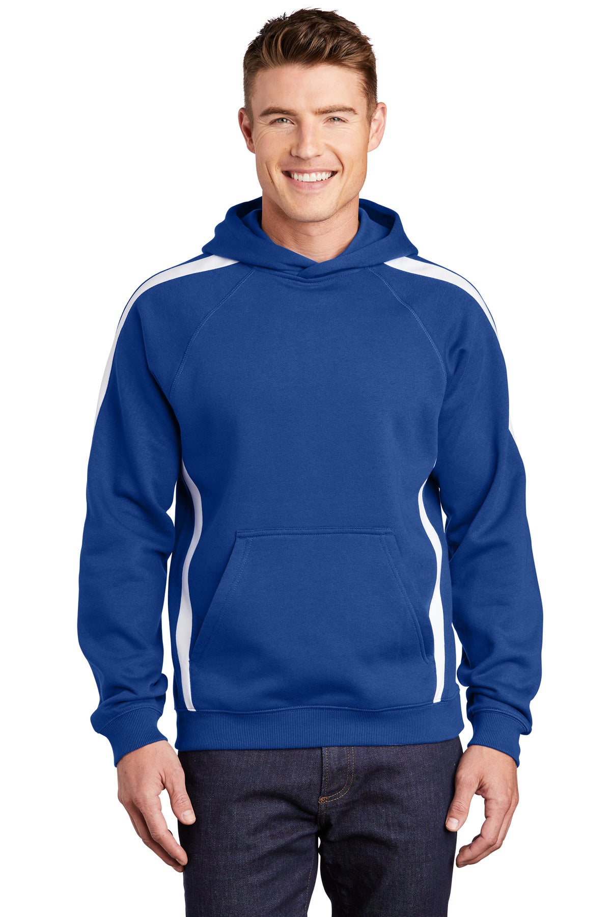 Sport-Tek® Sleeve Stripe Pullover Hooded Sweatshirt. ST265