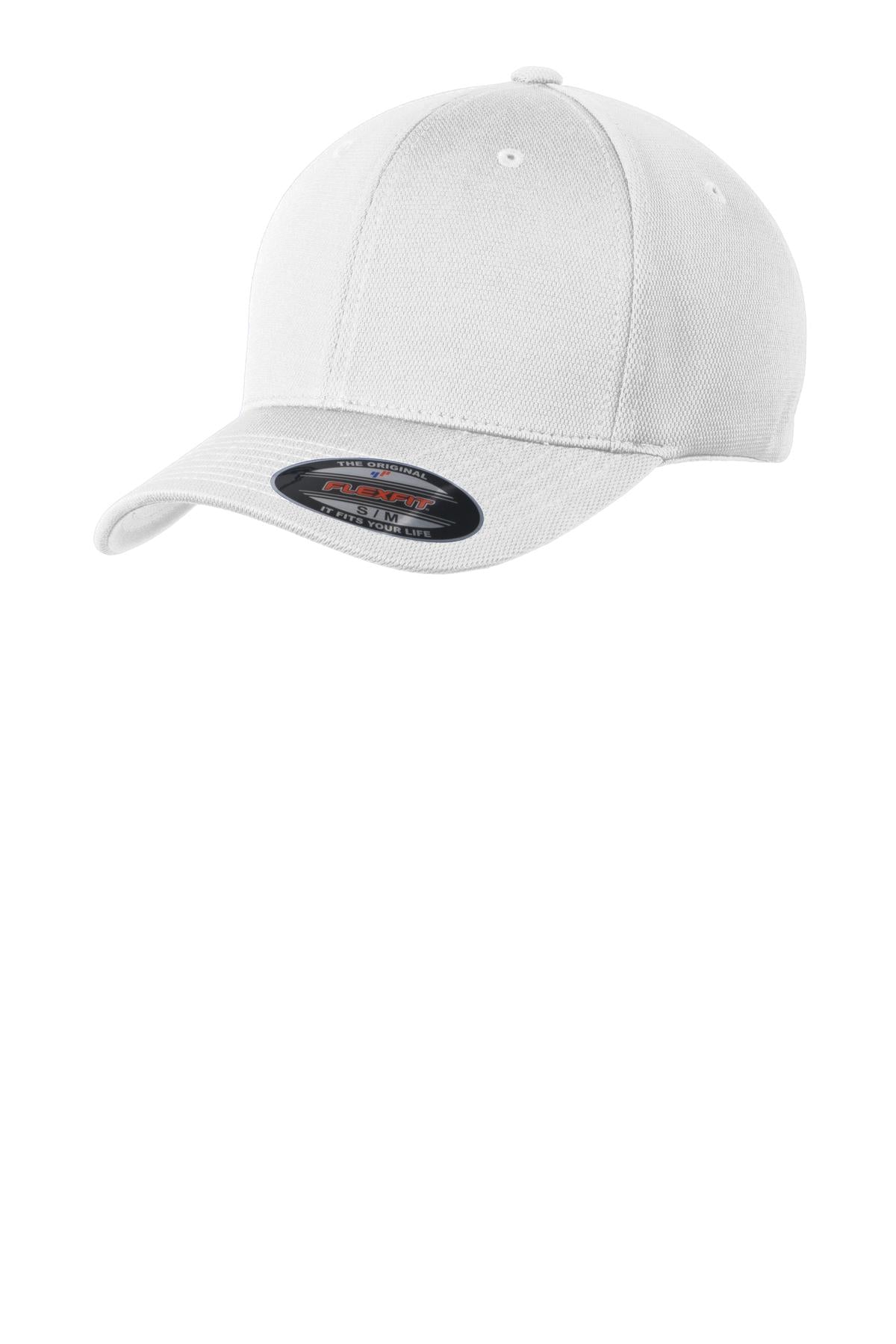 Sport-Tek® Flexfit® Cool & Dry Poly Block Mesh Cap. STC22